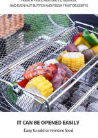 Cesta De Malla Para Barbacoa Y Rotisserie En Acero Inoxidable Herramienta De Cocina Para Grill Y Barbecue - details 1