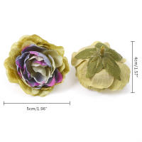 10/20PCs Flores Artificiales Rosa 5CM Para Decoración De Hogar Jardín Boda DIY Regalos Accesorios Material Seda Estilo Peonia - details 5