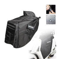 Conjunto De Calor Negro Para Motocicleta Y Scooter Eléctrico Con Collar Y Cubierta De Pierna Funda De Rodilla Suave Y Cálida Para Invierno - details 3