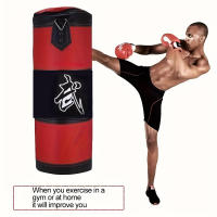 Bolsa De Golpes Pesada Para Boxeo Con Gancho Para Techo Y Cadena De Acero Para Entrenamiento De Fitness MMA Kickboxing Muay Thai Karate Taekwondo Roja - details 11