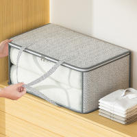 Bolsa De Almacenamiento Plegable Grande Y Multifuncional De No Tejido Para Ropa Cojines Juguetes Y Algodón De Peluche Organizador Portátil Para Armario - details 2