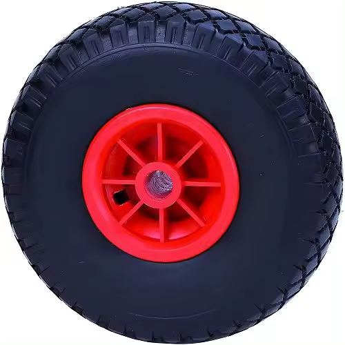 Rueda maciza de carretilla anti-pinchazos, Diámetro 260 mm, Ancho de banda 75 mm, Diámetro agujero del buje, Longitud del Buje 75mm, Capacidad de carga 100 Kg, Diámetro de 260 mm - 1