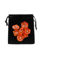 Juego De Dados DND 7 Piezas Con Bolsa De Velours Accesorios Coloridos Para Juegos De Mesa DnD RPG Incluye D4 D6 D8 D10 D10% D12 D20 - details 2