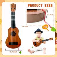 Ukelele Para Niños Instrumento Musical Educativo De 4 Cuerdas Con Palanca De Guitarra Y Picaporte Para Niños Y Niñas De Preescolar - details 1