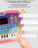 Tablet LED Para Niños Máquina De Estudio Educativa Con Sonido Musical Y Cuentos Inteligentes Forma Redonda De Animal Alfabeto Y Música Juguete Para Bebés - details 4