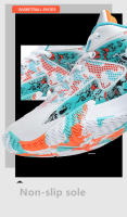 Zapatos De Baloncesto Para Hombre Respirables Tenis Deportivos De Entrenamiento Acabado De Suela De Goma Adecuados Para Pista De Básquetbol Y Uso Diario - details 10