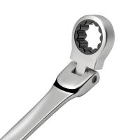 Juego De Llaves De Encaje Ratchet Con Cabeza Flexible 72 Dientes Acero Cromo Vanadio Herramienta Manual Para Reparación De Coches Terminado En Espejo - details 6