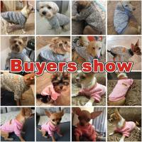 Suéter para perro mascota, ropa de perro cálido, abrigo de lana para mascotas para cachorro pequeño mediano grande perro, rosa y gris (XS, gris) - details 1
