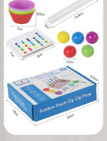 Juguetes Educativos Montessori Para Niños Prueba De Colores Con Test Tube Y Cuentas De Bricolaje Para El Desarrollo Cognitivo Y La Coordinación Ocular-Mano - details 14