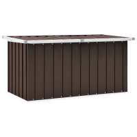 vidaXL Caja de almacenaje para jardín 129x67x65 cm en color Gris/Marrón/Antracita y más - details 1