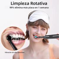 Cepillo De Dientes Eléctrico Rotativo Profundo Limpieza Blanqueamiento Para Adultos Ultrasonido Con 4/8pcs Cabezas De Repuesto - details 1