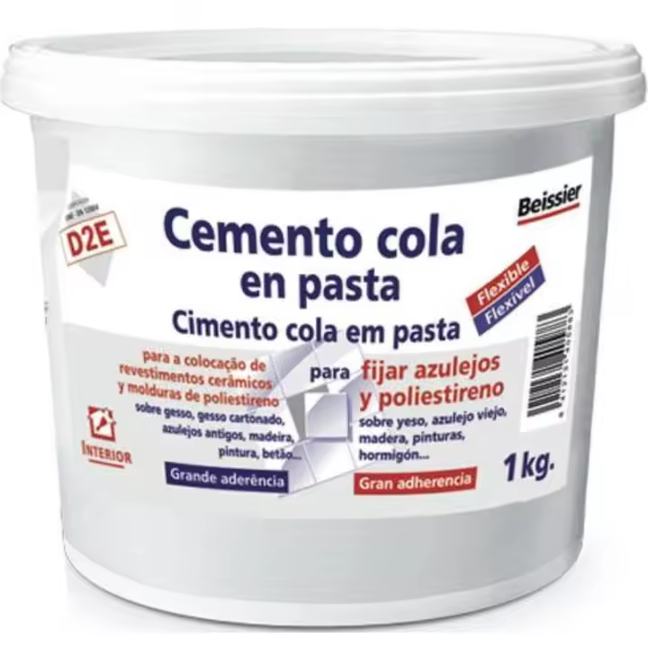 Aguaplast cemento cola en pasta tarro 1 kg 70165-002 - 1