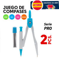 SET COMPÁS CON PORTAMINAS STARPLAST - 4 colores, incluye 1 tubo con mina, caja protectora, para oficina o uso escolar - details 0