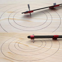Compass De Bricolaje Herramienta De Dibujo Circular Precisión Alta Regla De Medición Grafito De Precisión Para Trabajos De Madera - details 1