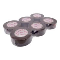 DISTRIBUX Pack de 6 cintas de embalar Precinto Marron Cinta adhesiva de embalaje - details 1