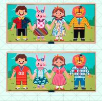 Juego Educativo De Montessori De Trajes Para Niños Puzzle De Despido De Madera Juego De Pensamiento Y Alineación Regalo Para Niños De 3-12 Años - details 9