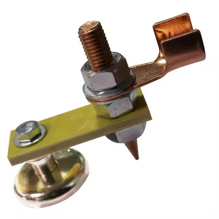 Magnético Para Soldadura 1pcs Cabeza De Imán Para Soldadura Soporte De Abrazadera De Tierra Para Reparación De Metal Fuerte Abrazadera De Tierra Para Cable De Soldadura - 1