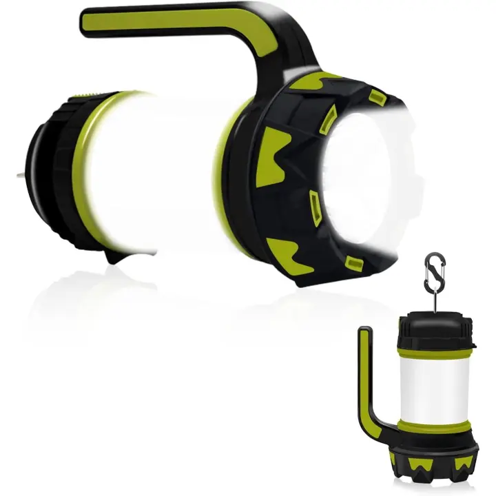 LED recargable interior de camping El interior de mano 6 Modos Luces De Tienda Banco de Energía multifuncional IPX4 Foco waterproof Cable USB includes [Clase Energética A ++] - 1
