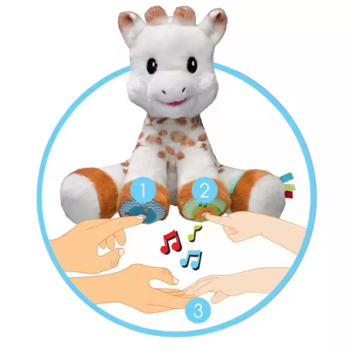 Peluche interactivo musical Touch and Play Sophie la Girafe - 1