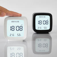 LED Digital Despertadores interiores with Pantalla de temperature y humedad para niños Blanco W - details 4