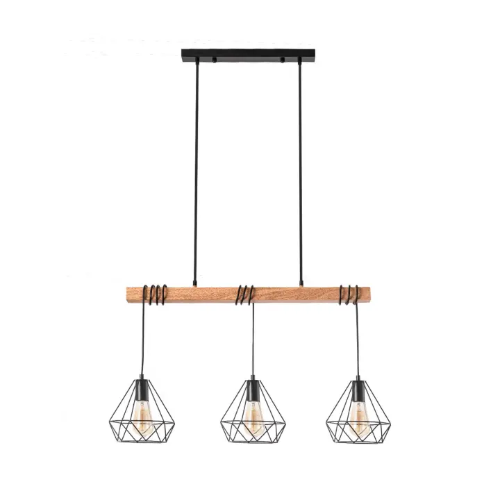 Ledkia Lámpara Colgante Metal Sardo 3 Focos - 1