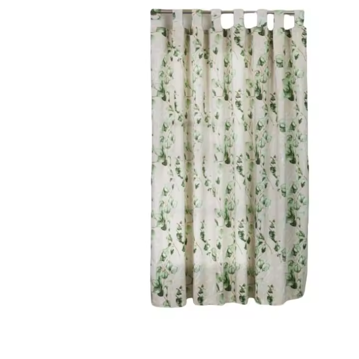 Cortina de cocina con diseño estampadea de orquídea abigarrada.90x145cm y 140x150cm.1 panel. - 1