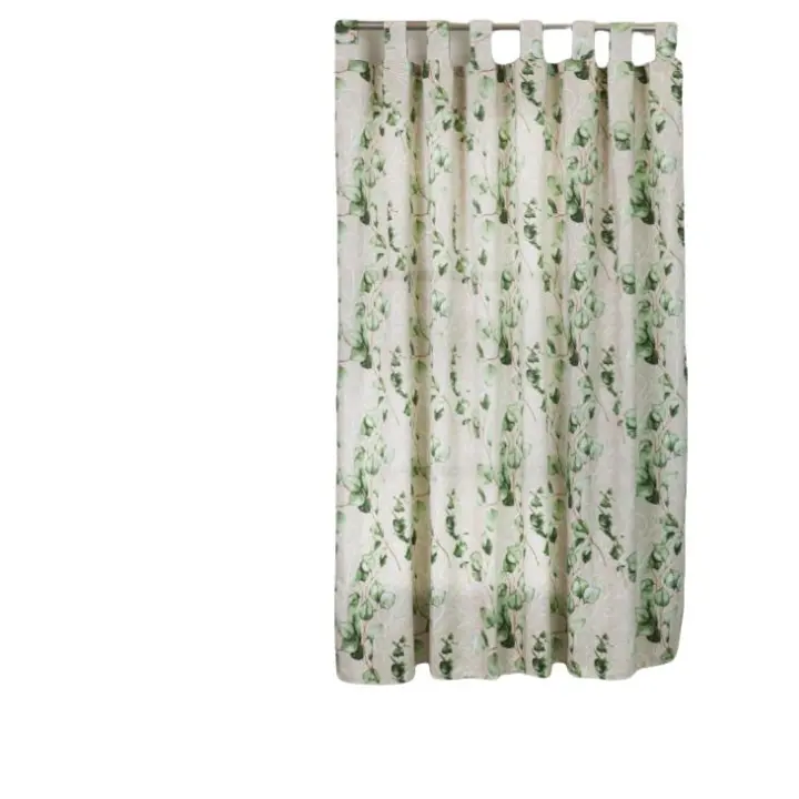 Cortina de cocina con diseño estampadea de orquídea abigarrada.90x145cm y 140x150cm.1 panel. - 1
