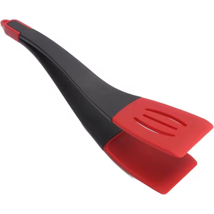 3 en 1, para espátula, para Goteo, para Carne, pescado frito, resistentes al Calor (Rojo y Negro) - 1