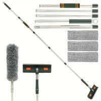 Vara De Limpieza De Ventanas Extensible De 144/206CM Escobilla De Piso Para El Hogar Cepillo De Vidrio Herramientas De Limpieza - details 1