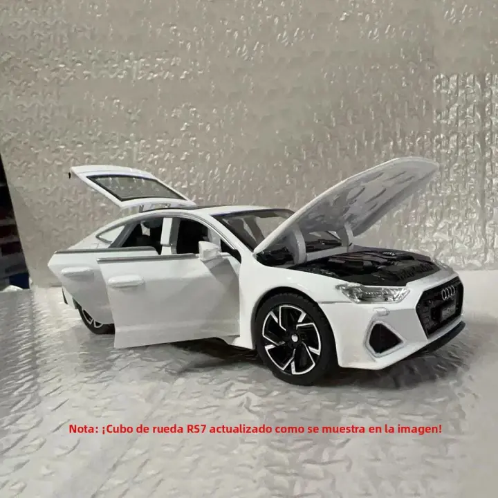 Coche De Juguetes a Escala 1:32 RS7 De Aleación Con Ruedas Giratorias Luz Y Sonido Vehículos Miniatura Coleccionables Para Niños Regalos - 1