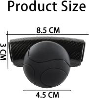 Car Steering Wheel Knob,Adjustable Universal Fit Non-Slip Spinner Booster, Car Accessories Easy Installation No Tools Required(Black) - details 0