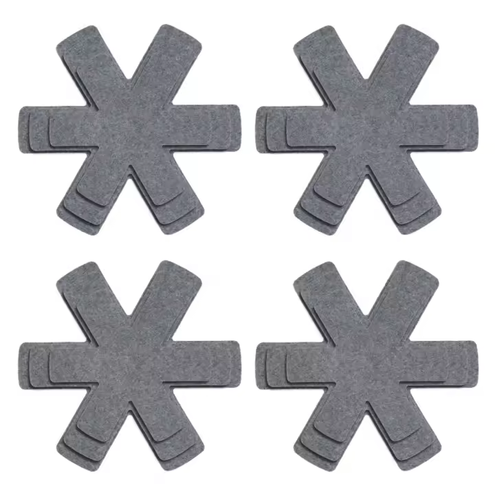 12Pcs Protegedores De Ollas Y Sartenes Divisores De Tamaños No Uniformes Para Cocina Protector De Cocinas Separadores De Utensilios De Cocina - 1