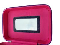 Triple Neceser con espejo Maquillaje Portátil mujer Organizador bolsa de maquillaje para cosméticos de gran capacidad - details 4