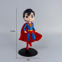 Figura De Acción Avengers Q Version Cabeza Grande 8-17.5cm Superman Supergirl Batman Spider Man Modelo Adorno Anime Periferia Juguete Unisex - details 0