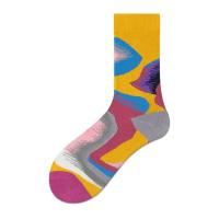Calcetines De Algodón Para Mujer Estilo Harajuku Con Diseño De Pintura Artística Divertida Kawaii Paisaje Girasol Y Dinosaurio Regalo De Navidad - details 15