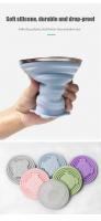 Vaso De Viaje Plegable De Silicona 180ML Resistente Al Calor Con Tapa Para Exteriores Y Deportes Vaso Collapsible Foldable - details 2