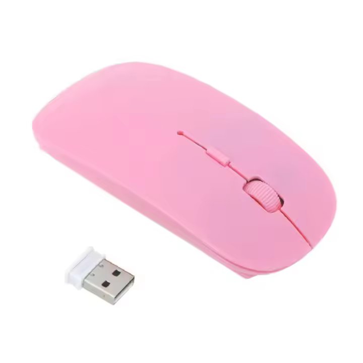 Ratón inalámbrico de diseño ultrafino ergonómico para ordenador portátil pc mouse con conexión inalámbrica para ofimática - 1