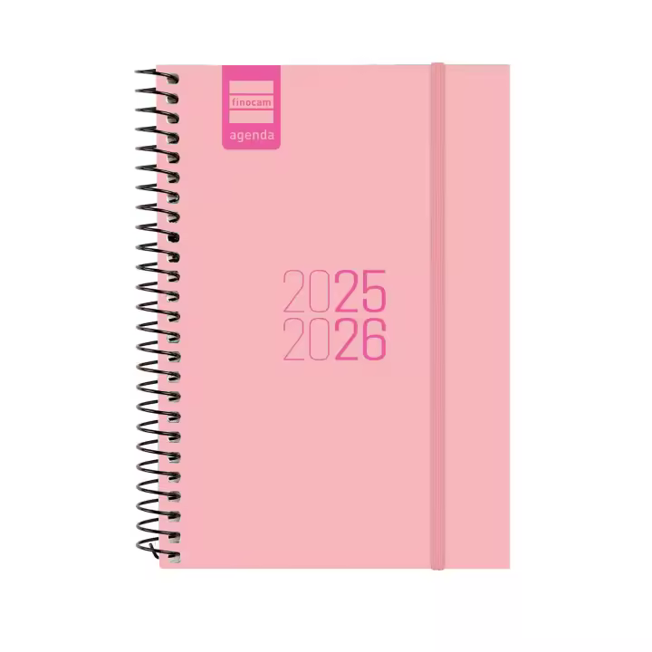 Finocam - Agenda Espir Curso 2025 2026 Rosa Septiembre 2025- Agosto 2026 (12 meses) Español - 1