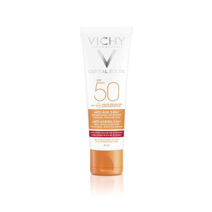 Vichy - Protector solar facial Capital Soleil Antiedad 3 (50ml) — oferta en Miravia