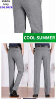Pantalones Casuales Para Hombre RIYBEOE Verano Otoño Primavera Estilo Formal Recto Color Sólido Diseño Plano Gruesos Para Oficina Y Negocios - details 10