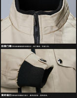 Chaqueta Táctica Militar Para Hombres Primavera Otoño Invierno Chaqueta Piloto De Algodón Estilo Militar Ajustada Para Senderismo - details 1