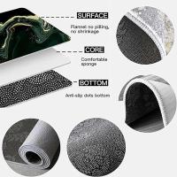 Carpetas Antideslizantes Absorbentes De Lana De Cordero Imitación VIKAMA Para Baño Entrada Sala De Estar Decoración Del Hogar Adultos Máquina De Lavar Técnica Tejida a Mano - details 6