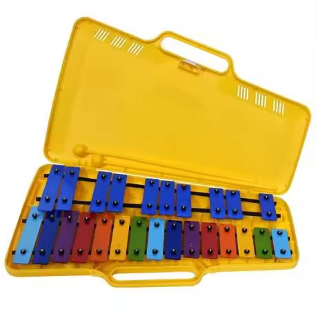 Angel AX25N3/AG25N3 carrillón cromático 25 teclas colores y estuche amarillo - 1