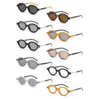 Gafas De Sol Redondas Pequeñas Y Ovaladas Moda Retro Para Hombres Gafas De Sol Hip Hop Para Playa Viajes Streetwear Con Marco Redondo Tendencia Unisex - details 0
