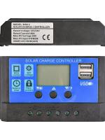 Controlador De Carga Solar 12V/24V PWM 10A 30A Con Pantalla LCD Ajustable Y Configuración De Timer Para Energía Solar - details 1