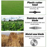 650W 21V Cordless Grass String Trimmer 18000RPM Electric Lawn Mower Weed Adjustable Foldable Cutter Garden Tool for Makita 18V Battery - details 2