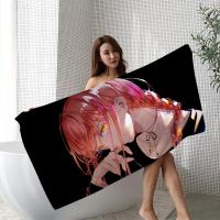 Toalla De Playa Anime Chainsaw Man Microfibra Absorbente Secado Rápido Suave Para Yoga Natación Camping Viajes Senderismo - details 6