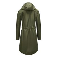 Abrigo De Trench Para Mujer Con Capucha Y Mangas Largas De Color Sólido Estilo Británico Elegante Con Rayas Y Chaqueta Recta Impermeable Para Todas Las Estaciones - details 20