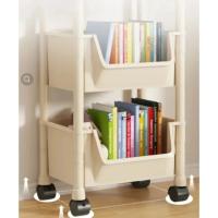 Estante De Libros Portátil Creativo Para Cocina Y Mueble Desplazable Con Ruedas Estante De Almacenamiento Para Cocina Estilo Minimalista Moderno - details 6
