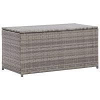 vidaXL Caja de almacenaje jardín ratán sintético 100x50x50 cm en color Marrón/Negro/Gris y más - details 2
